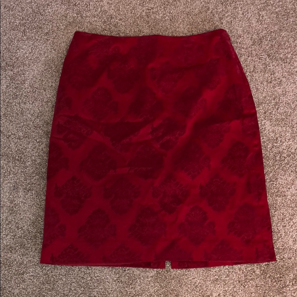 Red skirt